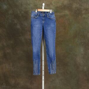 ​Guess Marilyn Skinny Low Rhinestone Ankle Jeans Denim Size 27